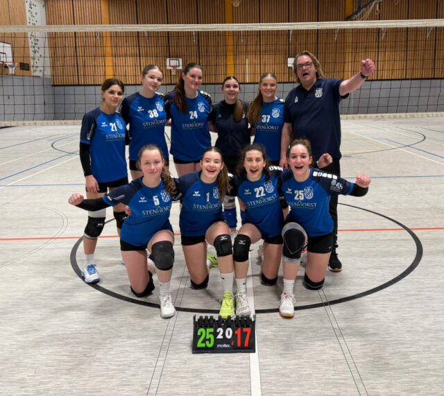 U20w 1. Spiel gewonnen